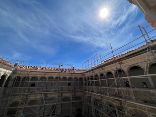 Nuria Flores subraya `la importancia de las obras en el Conventual Santiaguista de Calera de Len