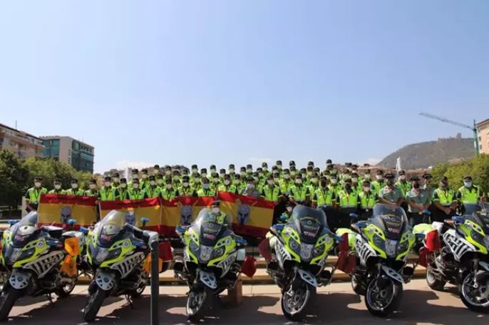 La UMSV de la Guardia Civil recorrerá mañana la comarca con motivo de la etapa de la Vuelta ciclista a España