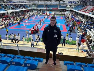 El higuereo Pedro Rodrguez consigue la medalla de plata en el Campeonato de Espaa sub-21 de krate en Pontevedra