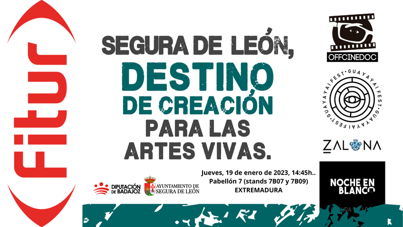 Segura de León presenta en FITUR la propuesta `Destino de creación para las artes vivas