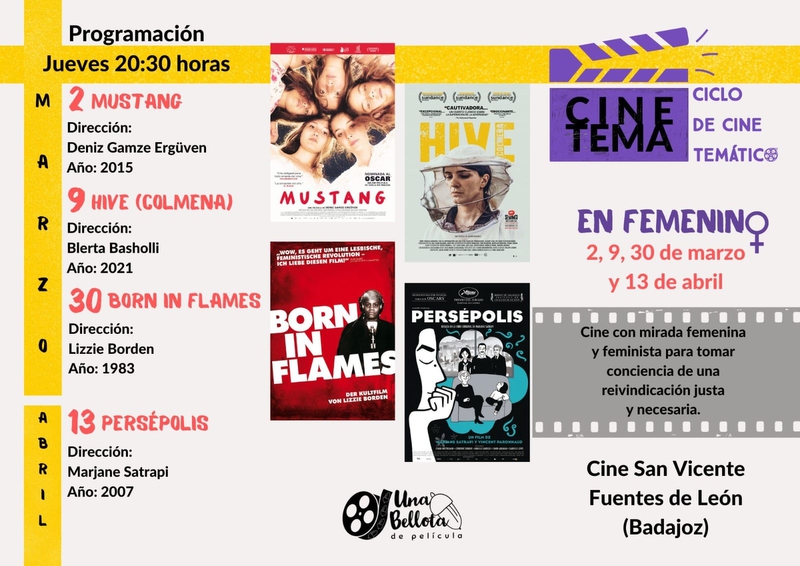 Vuelve el ciclo de cine a Fuentes de León con `el femenismo como temática