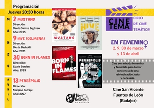 Vuelve el ciclo de cine a Fuentes de León con `el femenismo´ como temática