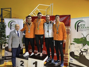 El Club Oaki de Kárate de Higuera la Real consigue 24 podiums en los Campeonatos de Extremadura en Mérida