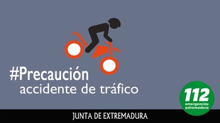 Fallece un varn en un accidente de motocicleta en la A-66 a la altura de Monesterio