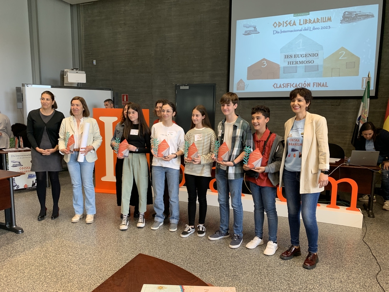 El IES  Eugenio Hermoso de Fregenal de la Sierra gana la segunda edicin del concurso Odisea Librarium