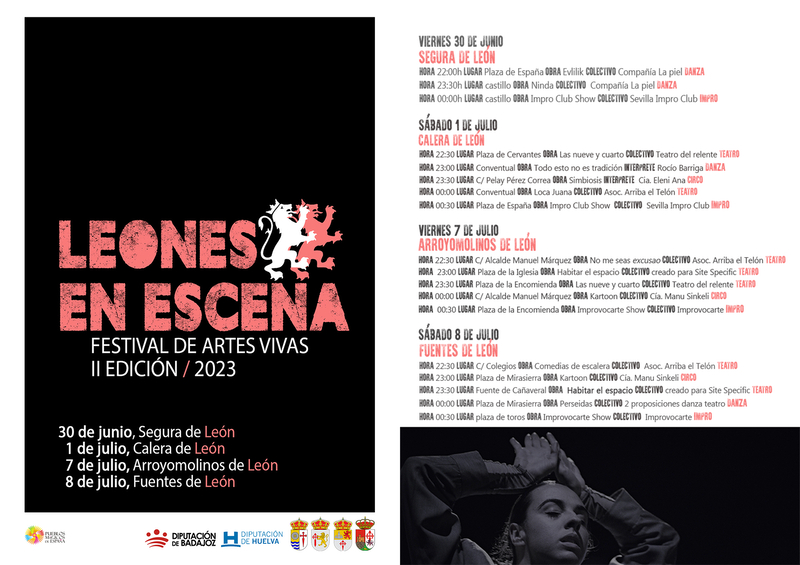 Programación de la II Edición del Festival de Artes Vivas `Leones en Escena 2023