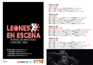 Programacin de la II Edicin del Festival de Artes Vivas `Leones en Escena 2023