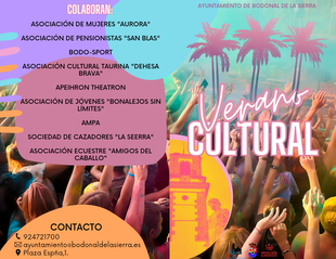 Presentada la programación del Verano Cultural en Bodonal de la Sierra