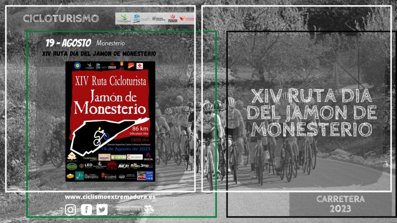 Este sábado llega la XIV Edición de la Ruta Cicloturista Jamón de Monesterio
