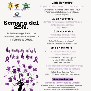 Presentada la programación para la semana del 25N en Fuentes de León