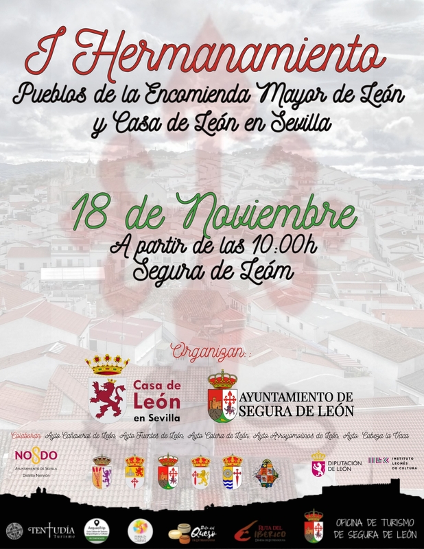 Segura de León acogerá el primer hermanamiento con la Casa de León de Sevilla y los pueblos de la Encomienda Mayor de León 