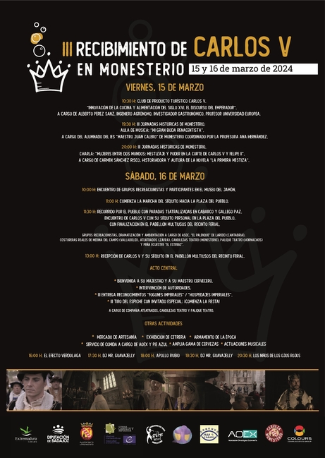 Todo preparado para la celebración del III Recibimiento de Carlos V en Monesterio