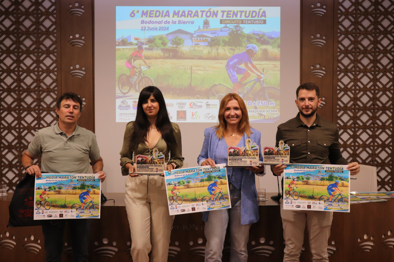 Todo preparado en Bodonal de la Sierra para la VI Media Maratón BTT de Tentudía