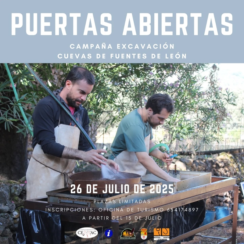 Jornada de Puertas Abiertas de la Excavación Arqueológica en Las Cuevas de Fuentes de León