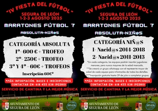 Segura de León celebra su IV Fiesta del Fútbol el primer fin de semana de agosto