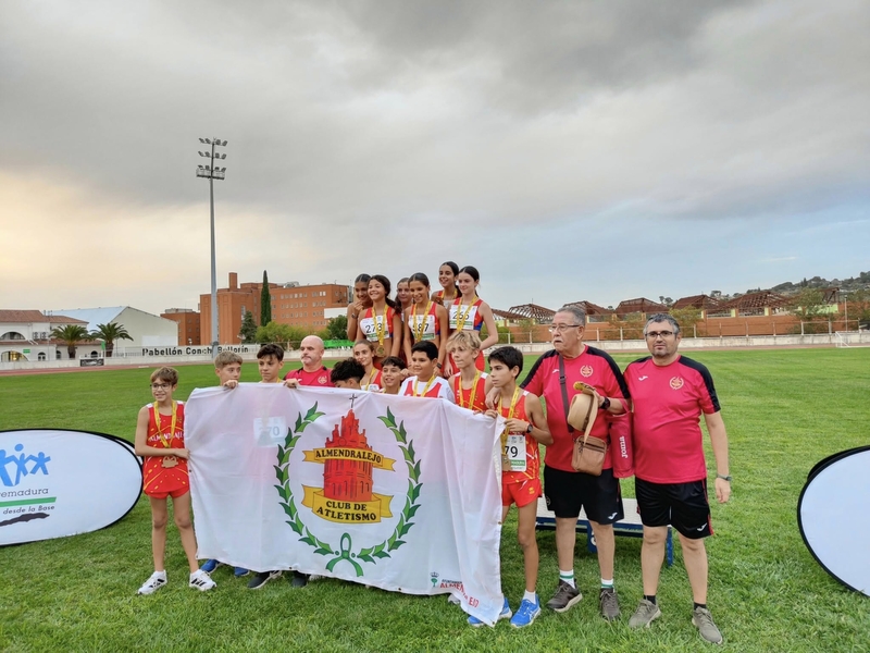 Seis menores de la comarca se proclaman campeones de Extremadura de Clubes sub 14 Judex de Atletismo