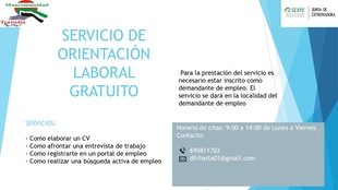 Nuevo servicio de Orientación Laboral en la comarca de Tentudía