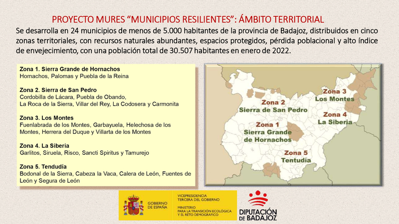 El proyecto MURES para combatir la despoblación y el riesgo de incendios actuará en 5 localidades de Tentudía