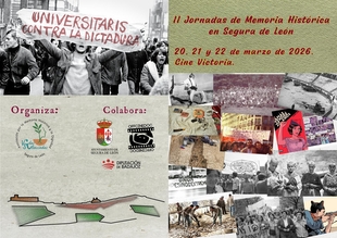 Segura de León celebra sus II Jornadas de Memoría Histórica del 20 al 22 de marzo