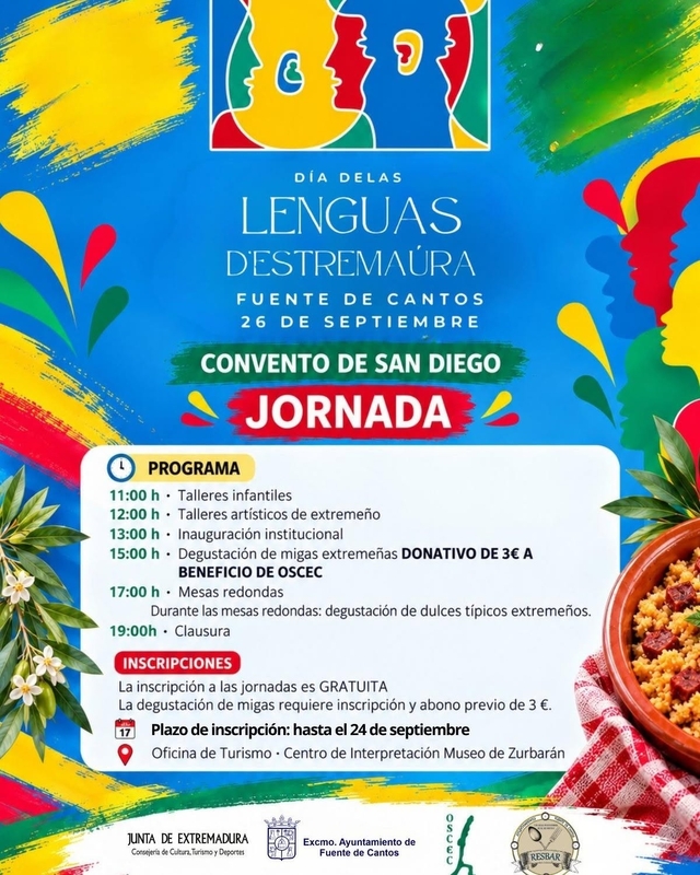 Fuente de Cantos acogerá el 26 de septiembre el Día de las Lenguas de Extremadura
